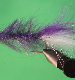 Sparkle Minnow (purple/white cone head)